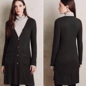 Anthropologie Akemi + Kin Ribbed Long Line Ribbed Duster Cardigan Small